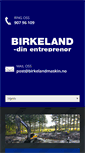 Mobile Screenshot of birkelandmaskin.no